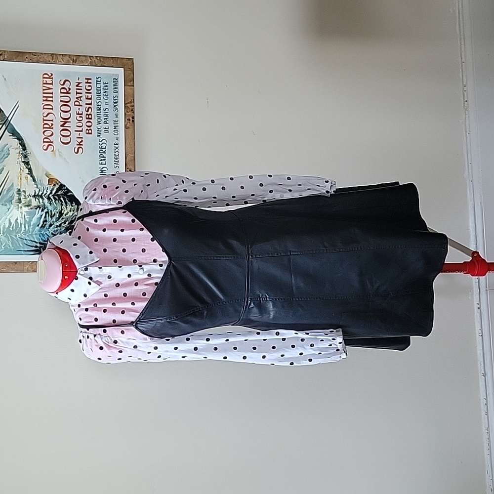 Stappy Black Pleather Dress